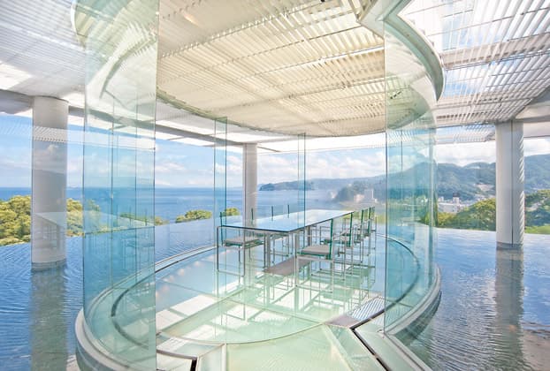 Atami Kaihourou - The water and glass ryokan designed by Kengo Kuma